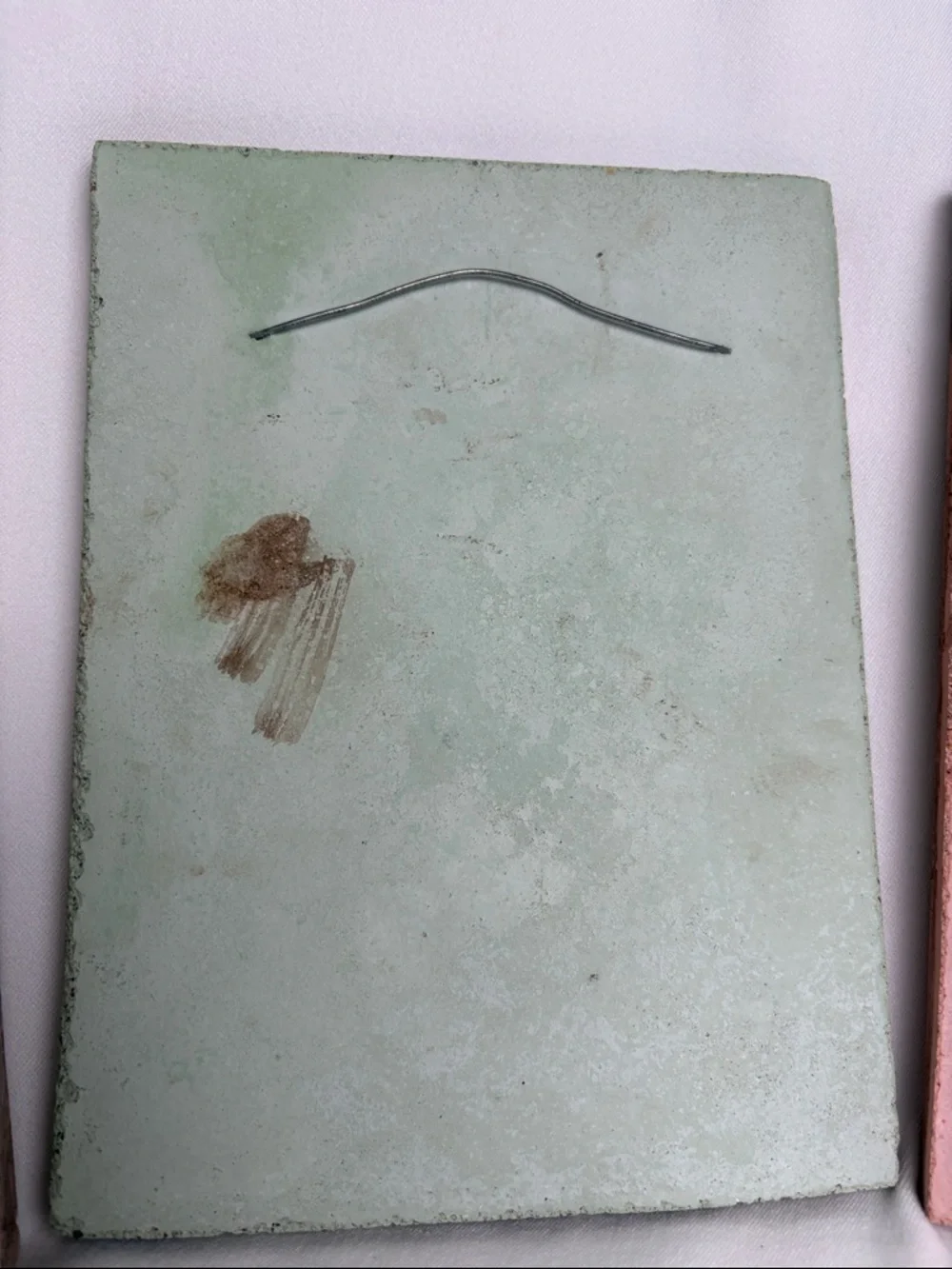 Botanical Relief Tiles Set of 3 Vintage 1990s Richard Abbott Evergreen Pottery